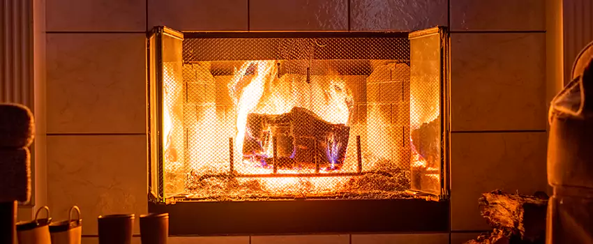 Mendota Hearth Landscape Fireplace Installation in Fort Pierce, Florida